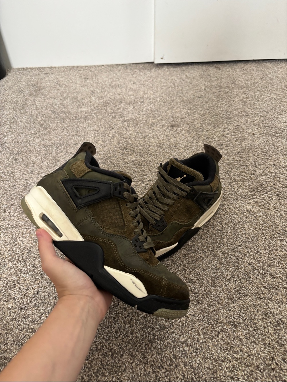 Jordan 4 Olive Green